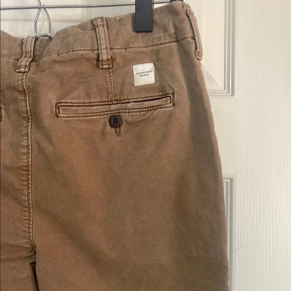 American Eagle Outfitters Tan Slim Flex Chinos Classic Straight-Leg 29 X 32 - Picture 10 of 13